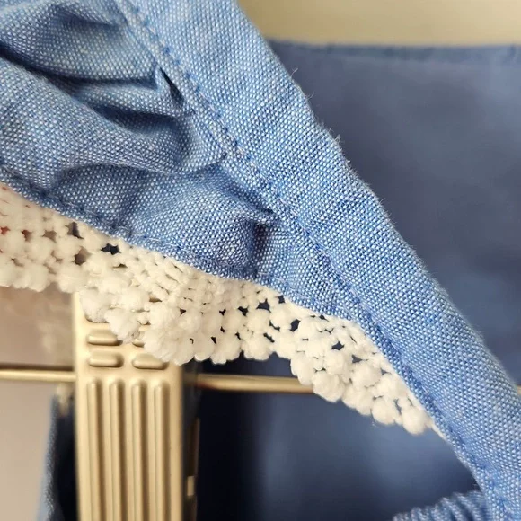 🫐EUC Blueberi Boulevard Blue Eyelet Dress | Girls 2T | Easter, Spring, Church - Picture 6 of 8